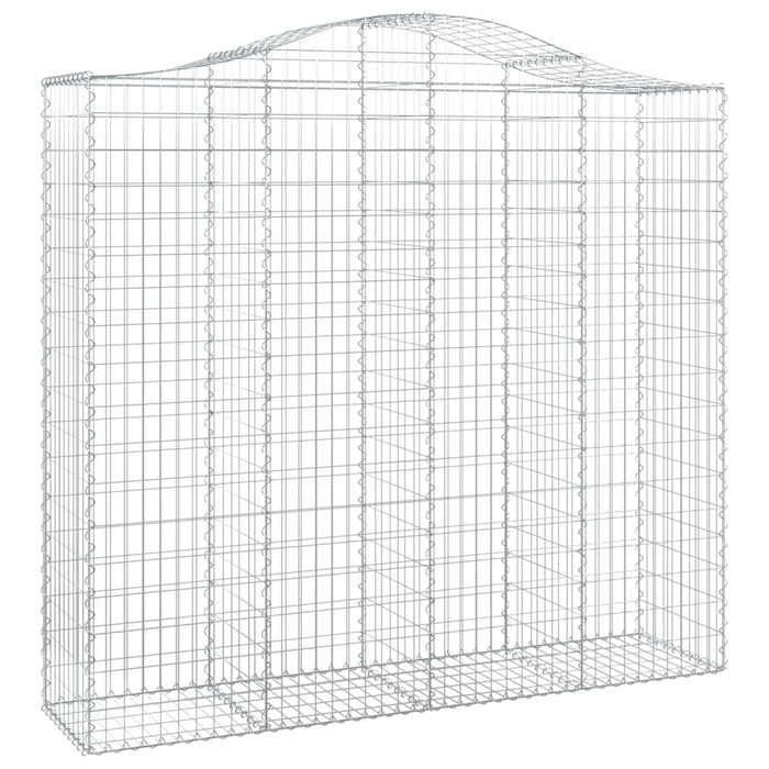 Coșuri gabion arcuite 4 buc, 200x50x180/200 cm, fier galvanizat - WALTI WALTI