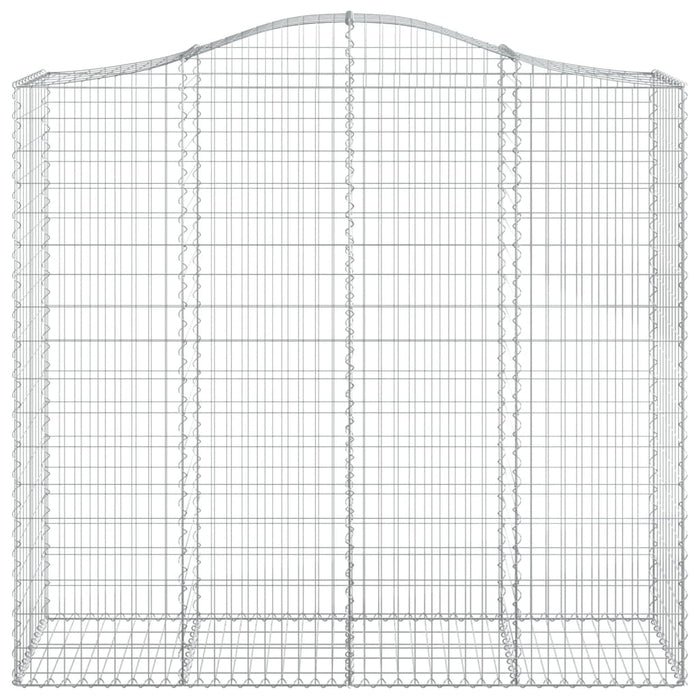 Coșuri gabion arcuite 4 buc, 200x50x180/200 cm, fier galvanizat - WALTI WALTI