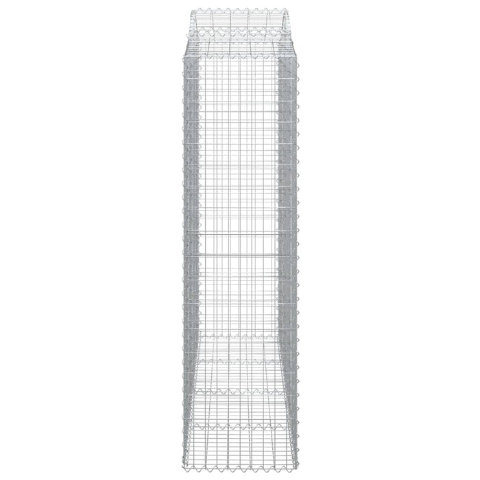 Coșuri gabion arcuite 4 buc, 200x50x180/200 cm, fier galvanizat - WALTI WALTI