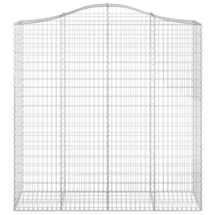 Coșuri gabion arcuite, 2 buc 200x50x200/220 cm, fier galvanizat - WALTI WALTI