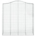 Coșuri gabion arcuite, 2 buc 200x50x200/220 cm, fier galvanizat - WALTI WALTI