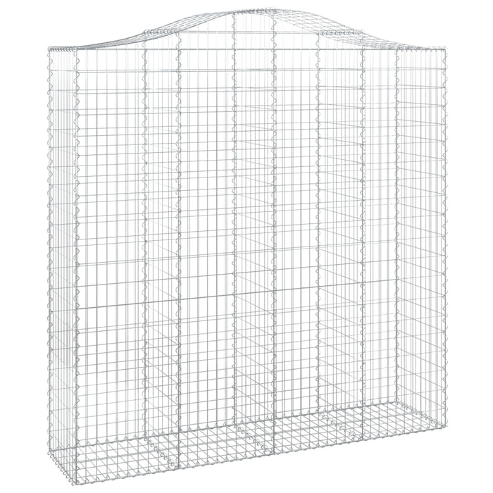 Coșuri gabion arcuite, 4 buc 200x50x200/220 cm, fier galvanizat - WALTI WALTI