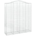 Coșuri gabion arcuite, 4 buc, 200x50x220/240cm, fier galvanizat - WALTI WALTI