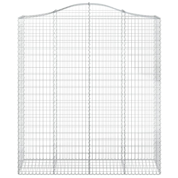 Coșuri gabion arcuite, 4 buc, 200x50x220/240cm, fier galvanizat - WALTI WALTI