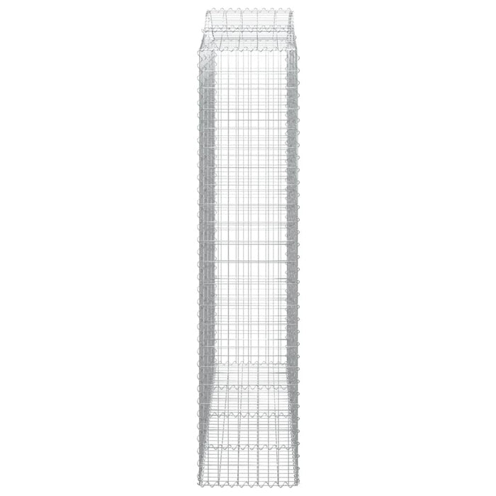 Coșuri gabion arcuite, 4 buc, 200x50x220/240cm, fier galvanizat - WALTI WALTI