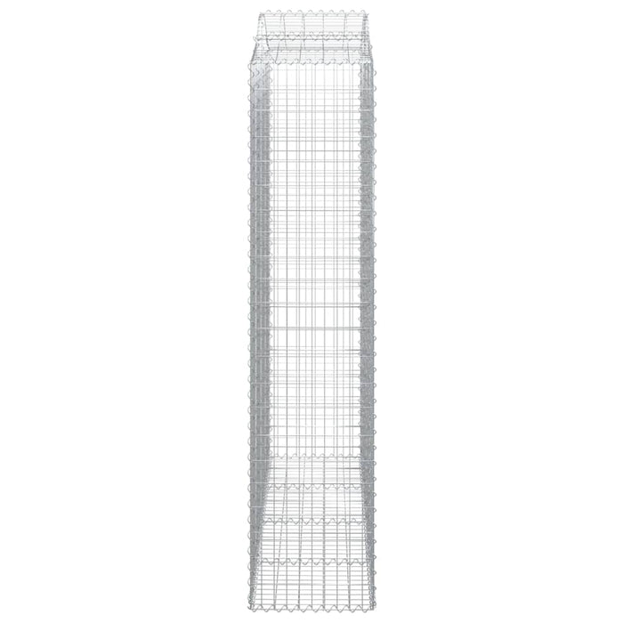 Coșuri gabion arcuite, 6 buc, 200x50x220/240cm, fier galvanizat - WALTI WALTI