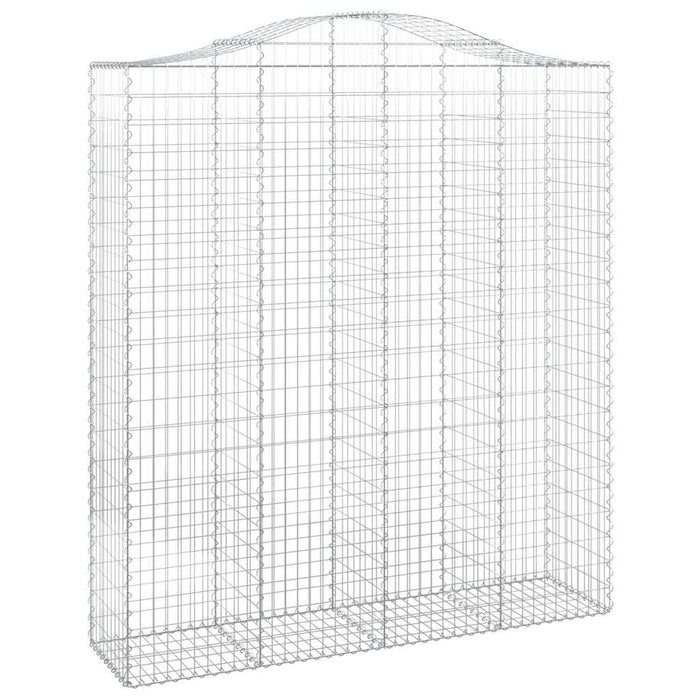 Coșuri gabion arcuite, 7 buc, 200x50x220/240cm, fier galvanizat - WALTI WALTI