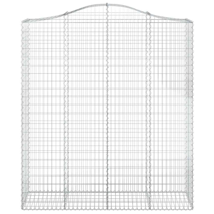 Coșuri gabion arcuite, 7 buc, 200x50x220/240cm, fier galvanizat - WALTI WALTI