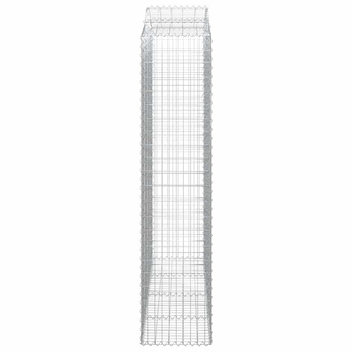 Coșuri gabion arcuite, 7 buc, 200x50x220/240cm, fier galvanizat - WALTI WALTI
