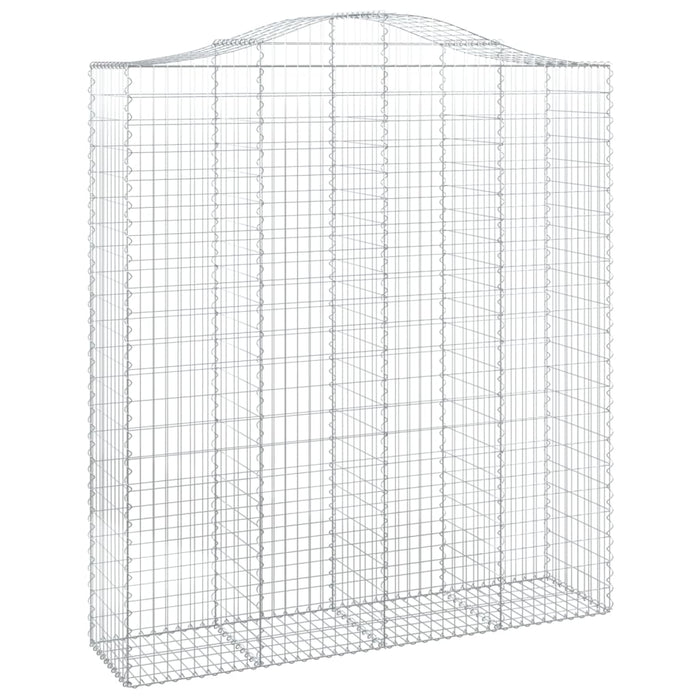Coșuri gabion arcuite, 11 buc 200x50x220/240cm, fier galvanizat - WALTI WALTI