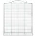 Coșuri gabion arcuite, 11 buc 200x50x220/240cm, fier galvanizat - WALTI WALTI