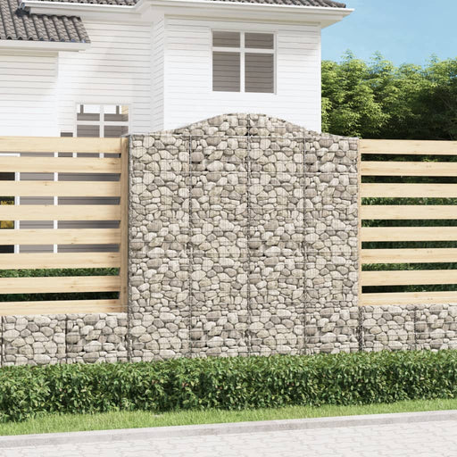 Coșuri gabion arcuite, 11 buc 200x50x220/240cm, fier galvanizat - WALTI WALTI