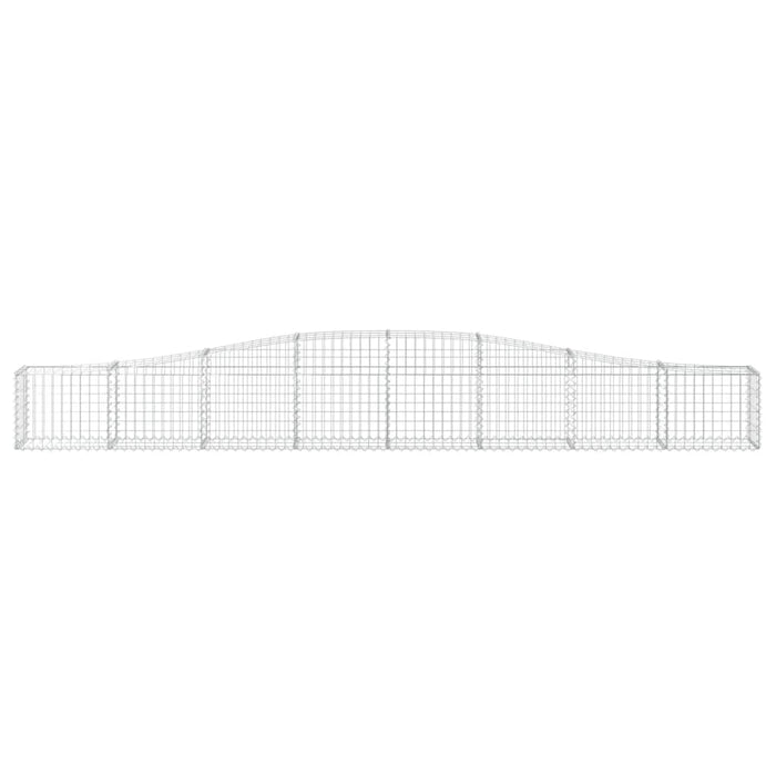 Coșuri gabion arcuite 2 buc, 400x30x40/60 cm, fier galvanizat - WALTI WALTI