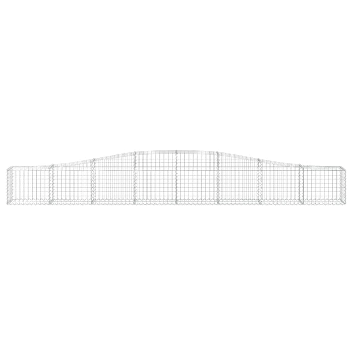 Coșuri gabion arcuite 3 buc, 400x30x40/60 cm, fier galvanizat - WALTI WALTI