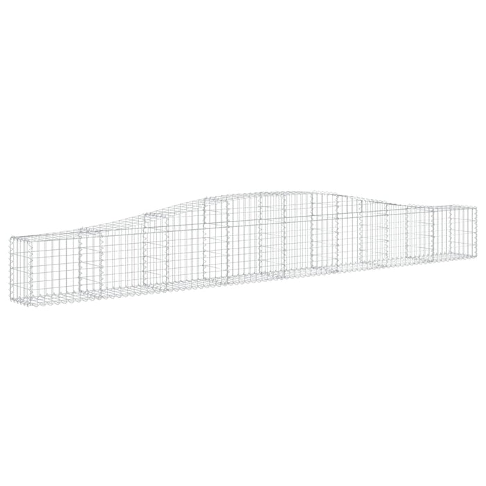 Coșuri gabion arcuite 4 buc, 400x30x40/60 cm, fier galvanizat - WALTI WALTI