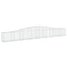 Coșuri gabion arcuite 4 buc, 400x30x40/60 cm, fier galvanizat - WALTI WALTI
