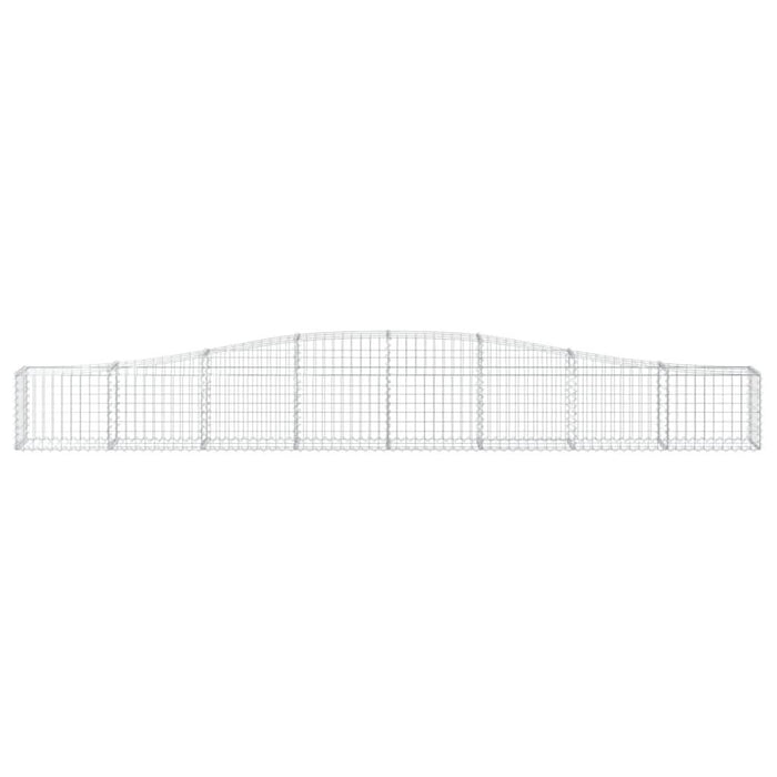 Coșuri gabion arcuite 6 buc, 400x30x40/60 cm, fier galvanizat - WALTI WALTI