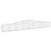 Coșuri gabion arcuite 7 buc, 400x30x40/60 cm, fier galvanizat - WALTI WALTI