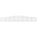 Coșuri gabion arcuite 8 buc, 400x30x40/60 cm, fier galvanizat - WALTI WALTI
