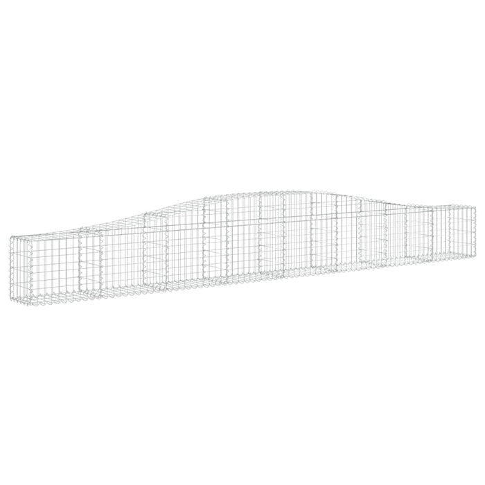 Coșuri gabion arcuite 9 buc, 400x30x40/60 cm, fier galvanizat WALTI