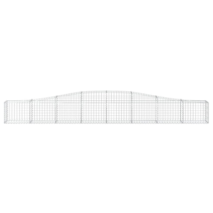 Coșuri gabion arcuite 9 buc, 400x30x40/60 cm, fier galvanizat WALTI