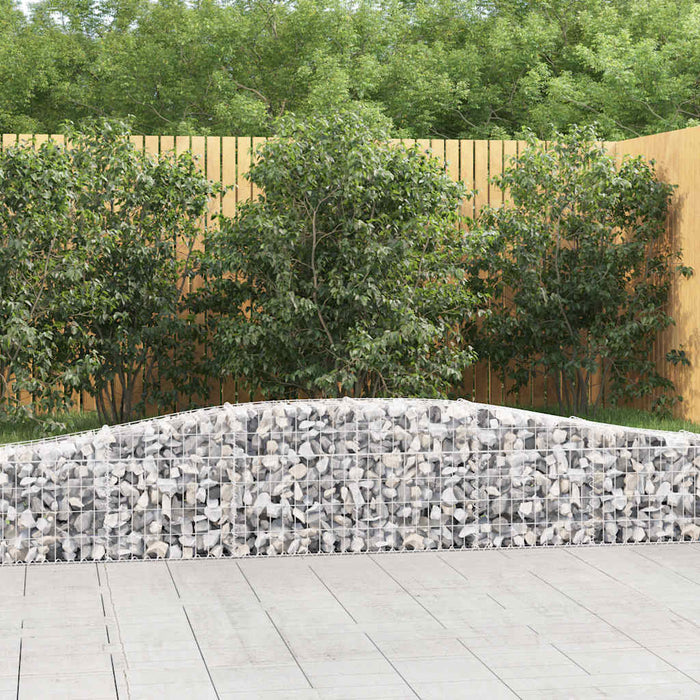 Coșuri gabion arcuite 9 buc, 400x30x40/60 cm, fier galvanizat WALTI