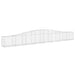 Coșuri gabion arcuite 10 buc, 400x30x40/60 cm, fier galvanizat - WALTI WALTI