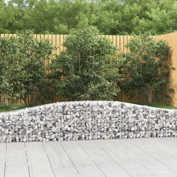 Coșuri gabion arcuite 25 buc, 400x30x40/60 cm, fier galvanizat WALTI