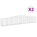 Coșuri gabion arcuite 2 buc, 400x30x60/80 cm, fier galvanizat - WALTI WALTI