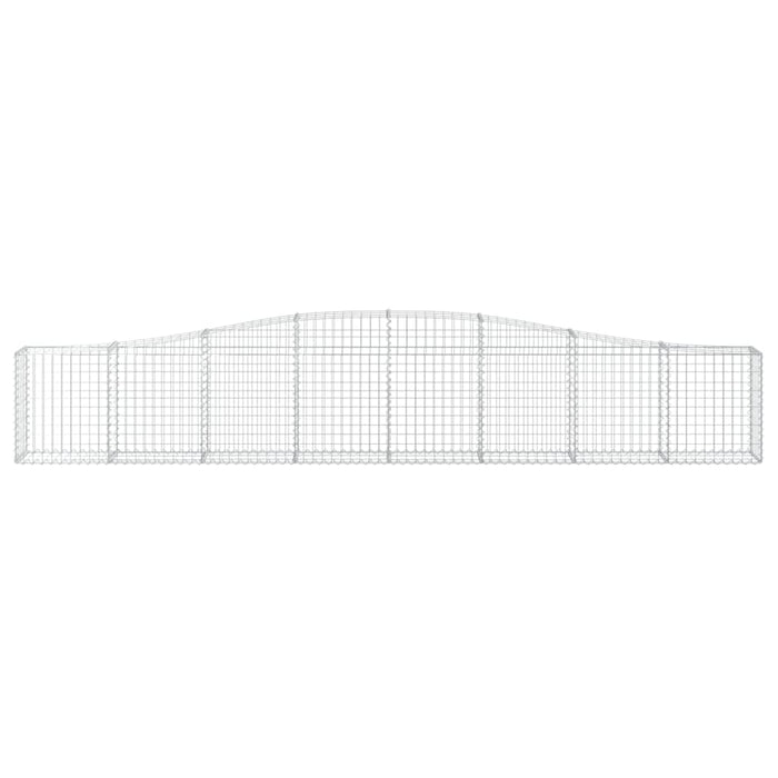 Coșuri gabion arcuite 2 buc, 400x30x60/80 cm, fier galvanizat - WALTI WALTI