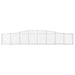 Coșuri gabion arcuite 2 buc, 400x30x60/80 cm, fier galvanizat - WALTI WALTI