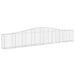 Coșuri gabion arcuite 3 buc, 400x30x60/80 cm, fier galvanizat - WALTI WALTI