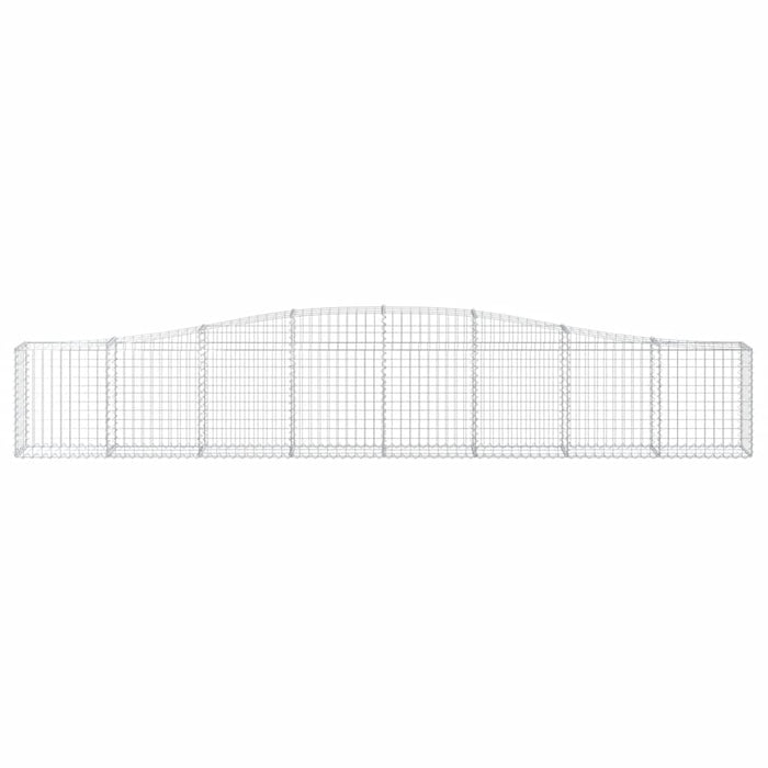 Coșuri gabion arcuite 3 buc, 400x30x60/80 cm, fier galvanizat - WALTI WALTI