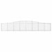 Coșuri gabion arcuite 3 buc, 400x30x60/80 cm, fier galvanizat - WALTI WALTI