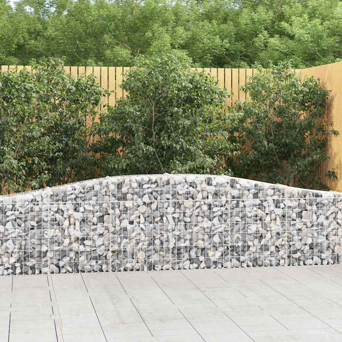 Coșuri gabion arcuite 3 buc, 400x30x60/80 cm, fier galvanizat - WALTI WALTI