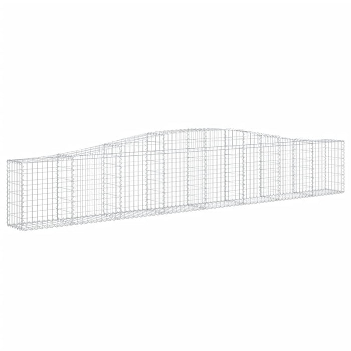Coșuri gabion arcuite 4 buc, 400x30x60/80 cm, fier galvanizat - WALTI WALTI