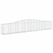 Coșuri gabion arcuite 4 buc, 400x30x60/80 cm, fier galvanizat - WALTI WALTI