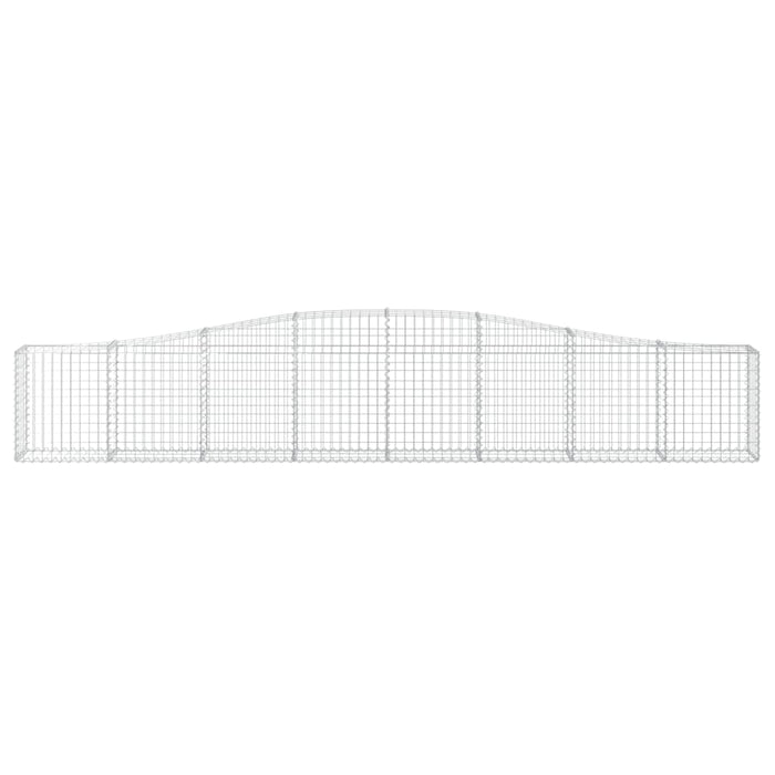 Coșuri gabion arcuite 4 buc, 400x30x60/80 cm, fier galvanizat - WALTI WALTI