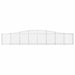 Coșuri gabion arcuite 5 buc, 400x30x60/80 cm, fier galvanizat - WALTI WALTI