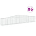 Coșuri gabion arcuite 6 buc, 400x30x60/80 cm, fier galvanizat - WALTI WALTI