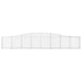 Coșuri gabion arcuite 6 buc, 400x30x60/80 cm, fier galvanizat - WALTI WALTI