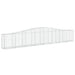 Coșuri gabion arcuite 8 buc, 400x30x60/80 cm, fier galvanizat - WALTI WALTI