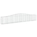 Coșuri gabion arcuite 10 buc, 400x30x60/80 cm, fier galvanizat - WALTI WALTI