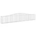 Coșuri gabion arcuite 15 buc, 400x30x60/80 cm, fier galvanizat - WALTI WALTI