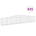 Coșuri gabion arcuite 25 buc, 400x30x60/80 cm, fier galvanizat - WALTI WALTI