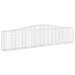 Coșuri gabion arcuite 2 buc, 400x30x80/100 cm, fier galvanizat - WALTI WALTI