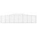 Coșuri gabion arcuite 2 buc, 400x30x80/100 cm, fier galvanizat - WALTI WALTI