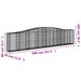 Coșuri gabion arcuite 2 buc, 400x30x80/100 cm, fier galvanizat - WALTI WALTI