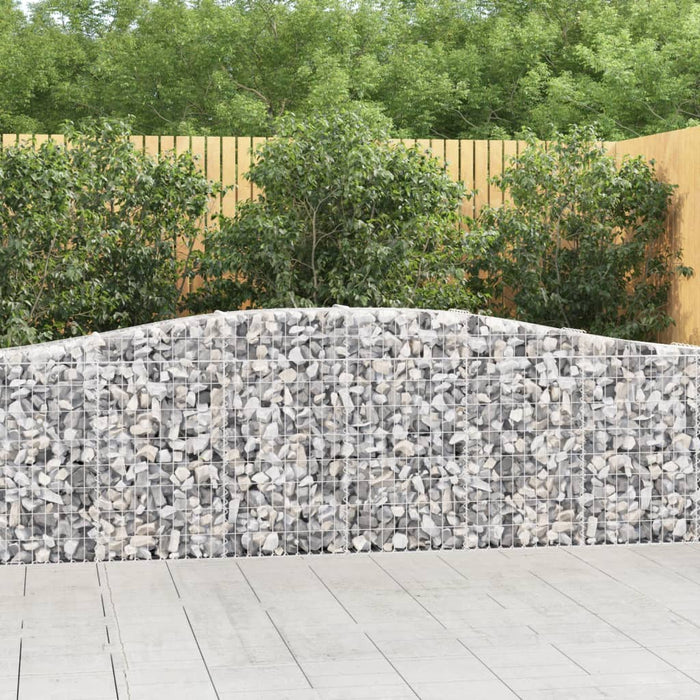 Coșuri gabion arcuite 5 buc, 400x30x80/100 cm, fier galvanizat - WALTI WALTI