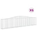 Coșuri gabion arcuite 6 buc, 400x30x80/100 cm, fier galvanizat - WALTI WALTI